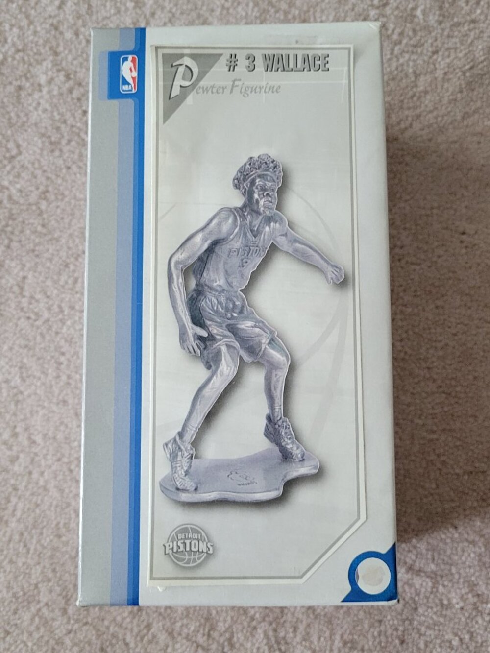 Detroit Pistons Ben Wallace Pewter Figure NBA Vintage Forever Collectibles